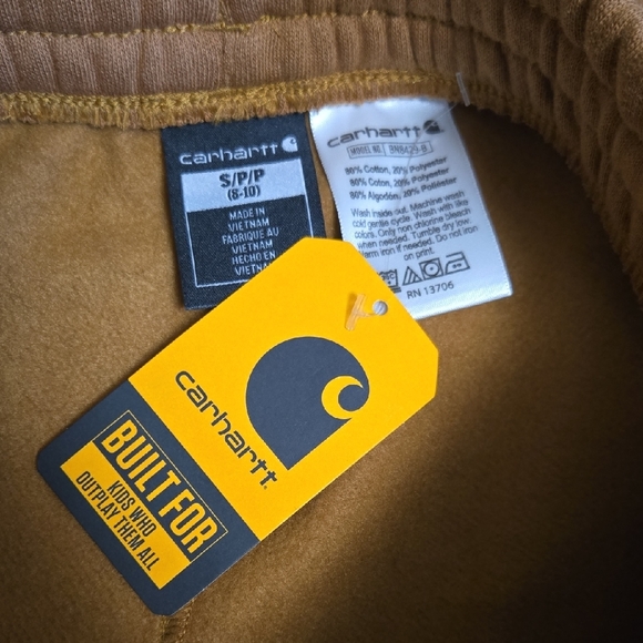 Carhartt Kids Brown Joggers - Picture 2 of 4